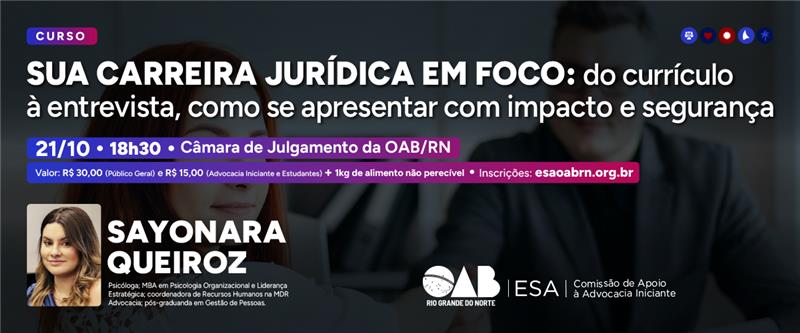 Sua Carreira jurídica em Foco: do curriculo a entrevista Como se Apresentar com Impacto e Segurança
